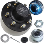 Trailer Hub Kit 8 Bolt 6.5" Pre-lubricated For 7000LB W/ Dust Cap & Plug. Fixed Price $65.99.