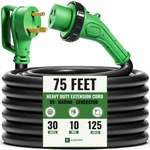 Electery 75FT 30A Rv Extension Cord Outdoor 10 Awg Twistlock TT30P To L530R. Fixed Price $180.50.