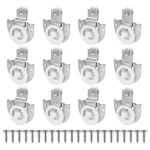 Sliding Closet Door Hardware Set, 12 Pack Wardrobe Roll.... Fixed Price $31.03.