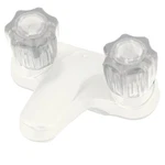 Empire Brass U-YJW77W Lavatory Faucet 4", White With Clear Handles. Fixed Price $34.29.