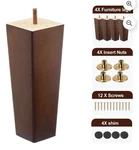 Shanjue Wood Furniture Legs 6 Inch Pack 4 Square Brown Couch Sofa Feet. Fixed Price $12.99.