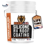 Rv Roof Coating Silicone White, 5 Gal Covers Up To 167 Sq Ft (2 Coat) Liquid Ru. Fixed Price $468.29.