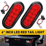 2X Red 6 Inch 10 Led Oval Stop Turn Signal Tail Brake Light Side Trailer Truck. Fixed Price $19.94.