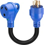 Frostyrider 4 Prong 30 Amp Rv Generator Adapter Cord W/ Led Indicator, 12 Inch. Fixed Price $11.07.