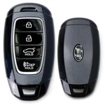 Black Gloss Finish Hard Shell Key Fob Cover For Hyundai Kona Veloster Elantra Gt. Fixed Price $13.59.