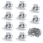 Luomorgo 10 Pack Double Roller Catch Cabinet Latches With Pieces, Silver. Fixed Price $10.56.