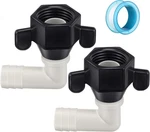 Dreyoo 1/2" X 14 Npt Barb Elbow And Straight Swivel Adapter Rv Water Pump. Fixed Price $17.95.