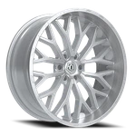 Tis 20X10 6X5.50 -24 565BSM Brushed Silver & Milled Wheel Rim. Fixed Price $578.00.