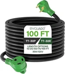 Rvguard Amp 100FT Power Extension Cord Easy Plug-in Handle TT-30P TOTT-30R. Fixed Price $110.00.