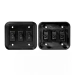 Rv Designer S660, Wall Plate Switch, Triple, Black, 3.53" X 4", On/off - Spst. Fixed Price $31.36.