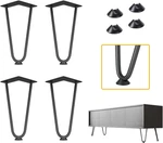 Genius Iron Hairpin Furniture Legs Inch, 3/8" Solid Metal Steel Firm Welding. Fixed Price $29.07.