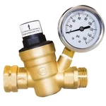 Hourleey Water Pressure Regulator Valve, Brass With Gauge And Inlet. Fixed Price $37.86.