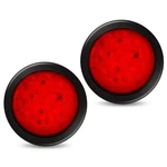 Runhwee 2PCS 4" Round Led Trailer Light Kit - Red 12 Boat. Fixed Price $30.93.