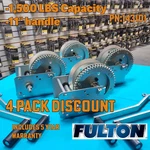 (4 Pack) Fulton High-perform Automatic Self-activating 1500LB Brake Winch. Fixed Price $1101.99.