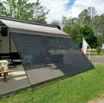 Rv Screen 10' X 11' 3'' (fit For 12' Awning)black Mesh. Fixed Price $46.19.