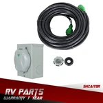 Amp Prong 25 Ft Nema L14-30P L14-30R Generator Cord W/ Inlet Box. Fixed Price $60.00.