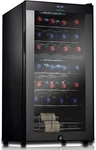 Nutrichef Dual Zone 28 Bottle Wine Refrigerator Cellar, Free Standing, 74.4L. Fixed Price $399.99.