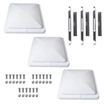 3 Pack White 14" X Replacement Roof Cover Camper Trailer Ventline. Fixed Price $29.98.