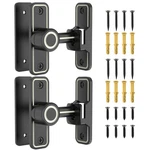 Mebantoo 90 Sliding Barn Door Lock, Flip Gate Latch 2-PACK Luminous Black. Fixed Price $45.02.