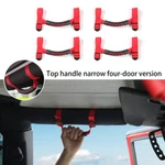 4PCS Red Roof Roll Grab Handle Bar Grip Wide For Jeep Wrangler Cj Yj Tj Jk Jl. Fixed Price $15.49.