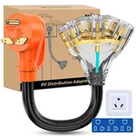 Nilight 30 Amp To 110V Rv Adapter Cord 15A Distribution. Fixed Price $29.99.