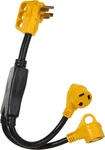 Rv Power Cord Adapter Amp To 2X30 Y Splitter, Nema 14-50P (2) TT-30R. Fixed Price $28.99.