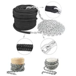 Novelbee 1/2 Inch 150 Feet Double Braid Nylon Rope With 1/4 X Chain. Fixed Price $85.69.