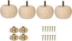 Metany Set Of 4 Unfinished Bun Feet Furniture 2INCHES, Round. Fixed Price $28.25.