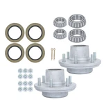 W/trailer Bearing Kit 2 Set 6000LBS Spindle On 5.5" Galvanized Hub. Fixed Price $102.72.