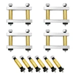 Heavy Duty Upgrade Kit 3.125" Shackles For Tandem Axle Trailer Truck. Fixed Price $72.60.