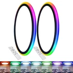 2PACK 13INCH Rgb Flush Mount Ceiling LIGHT,34W 3400LM Dimmable With Remote Co.... Fixed Price $106.59.