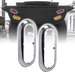 Online Led Store True Mods 2PC 6 Inch Oval Trailer Tail Light Chrome Bezel.... Fixed Price $14.99.