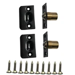 Upeyxdqr Ball Catch Door Hardware French Closet Black. Fixed Price $10.05.