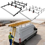 Black White Van Ladder Rack W/36" Rear Roller Fit Ford Transit 150/250/350. Fixed Price $245.00.