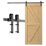 Ccjh Barn Door Hardware Kit 4FT Sliding Track Heavy Duty For Single Max 24'' .... Fixed Price $65.74.