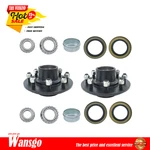 New 2 Pack 8-HOLE, 6.5" Bolt Circle Idler Hub Kits Fits For 7000 Lb Trailer Axle. Fixed Price $95.44.