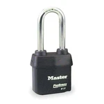 Master 6121NKALJ Padlock, Keyed Alike, Long Shackle, Rectangular Steel. Fixed Price $34.95.