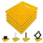 Large Rv Jack Stabilizer Pads,sinking Resistant 14"X12", Yellow. Fixed Price $79.99.