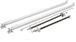Lippert 434718 Solera Universal Awning Hardware Kit 68"- 81" White Damaged. Fixed Price $393.58.