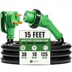 Electery 15FT 30A Rv Extension Cord 10 Awg Outdoor Twistlock TT30P To L530R. Fixed Price $54.22.