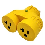 Generator Adapter L5-30P Amp Twist Lock Dual Outlet W/ Light Parkworld. Fixed Price $23.95.