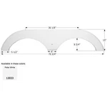 Icon Technologies 12033 Forest River Cherokee Travel Trailer Fender Skirt(white). Fixed Price $228.10.