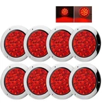 Ligbt 8PCS 16LED 4INCH Round Red Trailer Light 4" Stop Turn Tail.... Fixed Price $78.83.