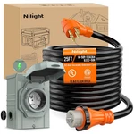 Generator Extension Cord 50A 25FT Power Inlet Box 125/250V Nilight Heavy Duty. Fixed Price $259.99.