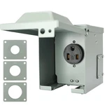 Rvguard Amp 250 Volt 6-50R Ev/welding Power Outlet Box, Enclosed Lockable Wat. Fixed Price $54.05.