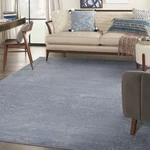 Area Rug 8 X 10 Blue Grey Non Shedding Easy Clean Nourison NRE01 Home Essentials. Fixed Price $179.99.