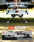Vevor Rv Step Stabilizer Kit Height-adjustable Camper Stair Support. Fixed Price $37.99.
