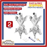 Pafessa Usa Rv Dualaxle Wheel Chock Stabilizer X-style Adj 3.25"-10.5" 2PK. Fixed Price $74.99.