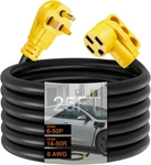 25FT Nema 6-50P To 14-50R Ev Charger Adapter Cord, Stw 6AWG Amp 250 Volts, 3-. Fixed Price $241.93.