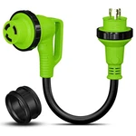 Leisure Cords Rv Power Adapter 30 Amp Male To Twist Lock 90 Degree. Fixed Price $29.99.